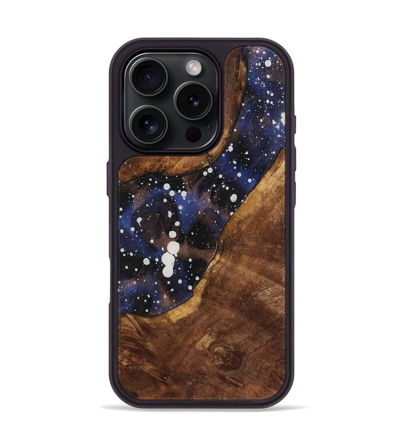 iPhone 16 Pro Wood+Resin Phone Case - Amina (Cosmos, 721858)