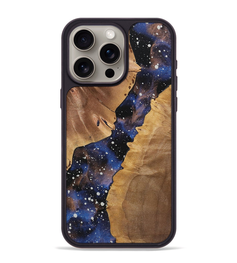 iPhone 15 Pro Max Wood+Resin Phone Case - Paulette (Cosmos, 721859)