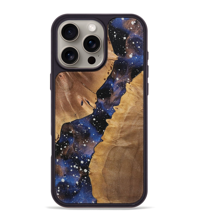 iPhone 16 Pro Max Wood+Resin Phone Case - Paulette (Cosmos, 721859)