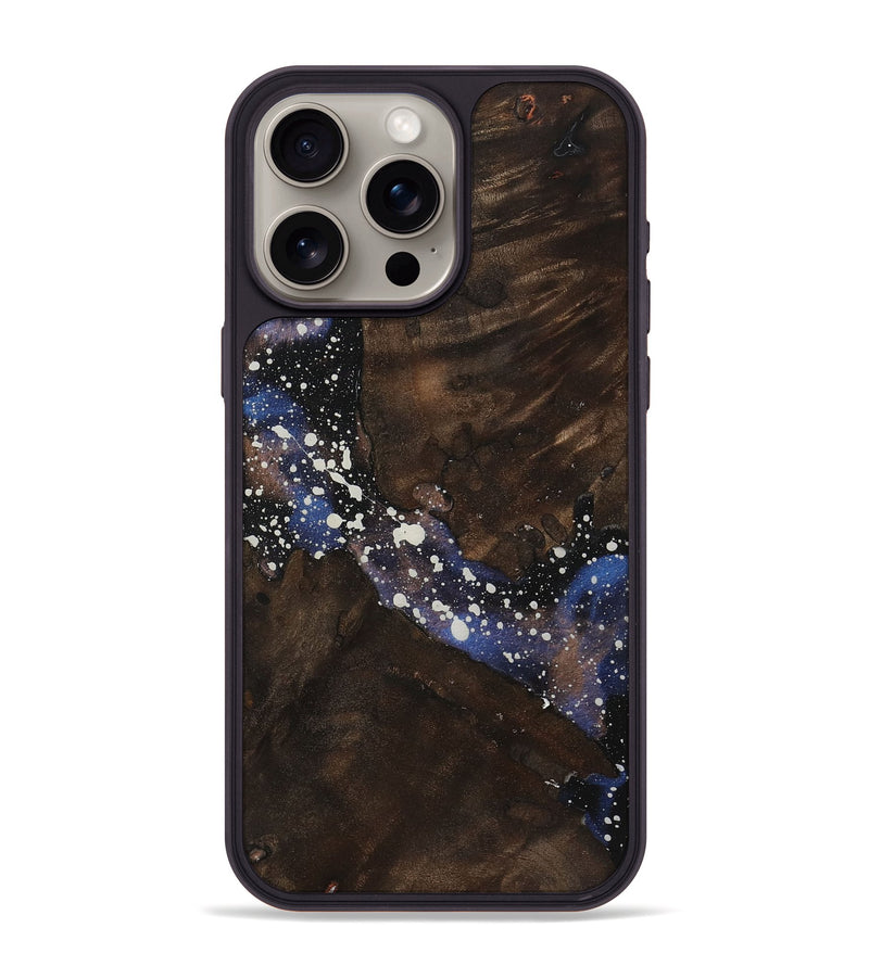 iPhone 15 Pro Max Wood+Resin Phone Case - Abby (Cosmos, 721862)