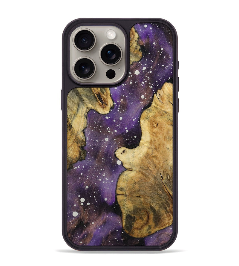 iPhone 15 Pro Max Wood+Resin Phone Case - Kassandra (Cosmos, 721868)