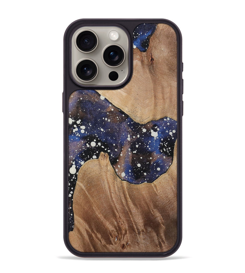 iPhone 15 Pro Max Wood+Resin Phone Case - Yvette (Cosmos, 721873)