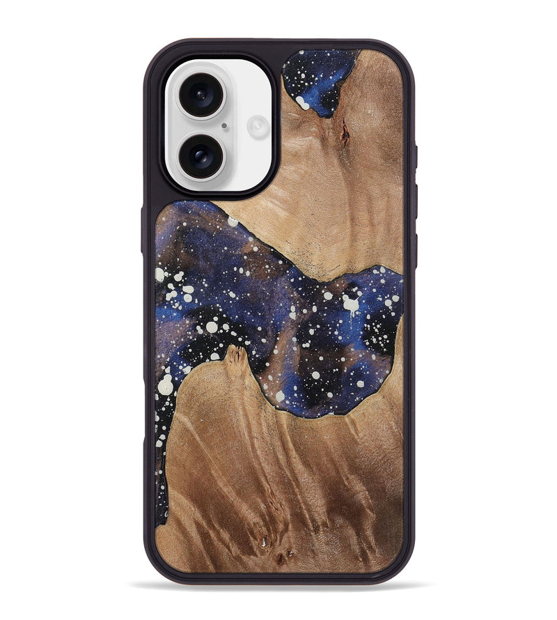 iPhone 16 Plus Wood+Resin Phone Case - Yvette (Cosmos, 721873)