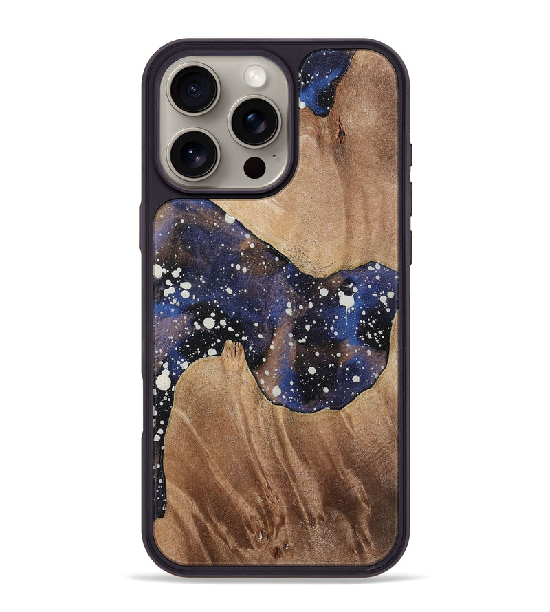 iPhone 16 Pro Max Wood+Resin Phone Case - Yvette (Cosmos, 721873)