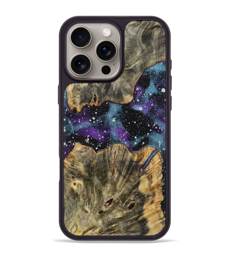 iPhone 16 Pro Max Wood+Resin Phone Case - Aylin (Cosmos, 721874)