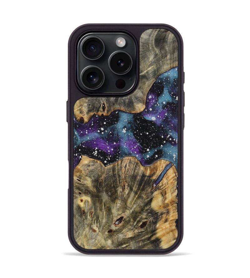 iPhone 16 Pro Wood+Resin Phone Case - Aylin (Cosmos, 721874)