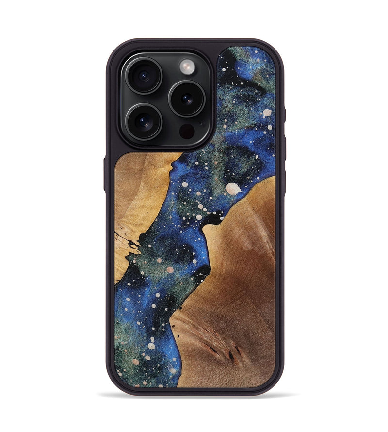 iPhone 15 Pro Wood+Resin Phone Case - Jaelyn (Cosmos, 721877)