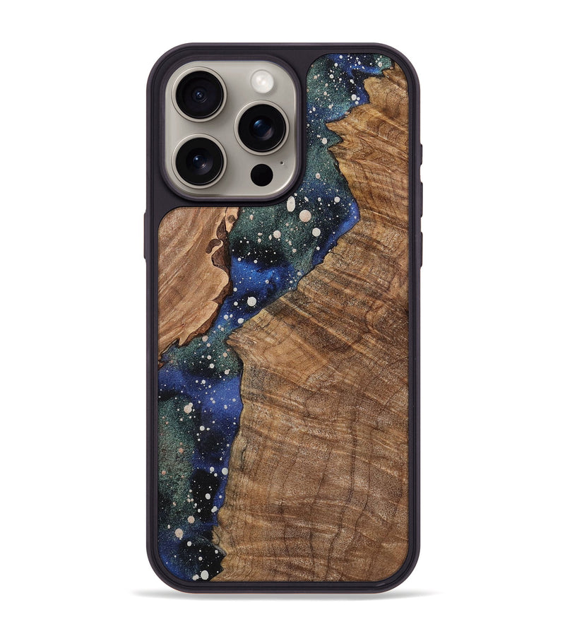 iPhone 15 Pro Max Wood+Resin Phone Case - Anaya (Cosmos, 721878)