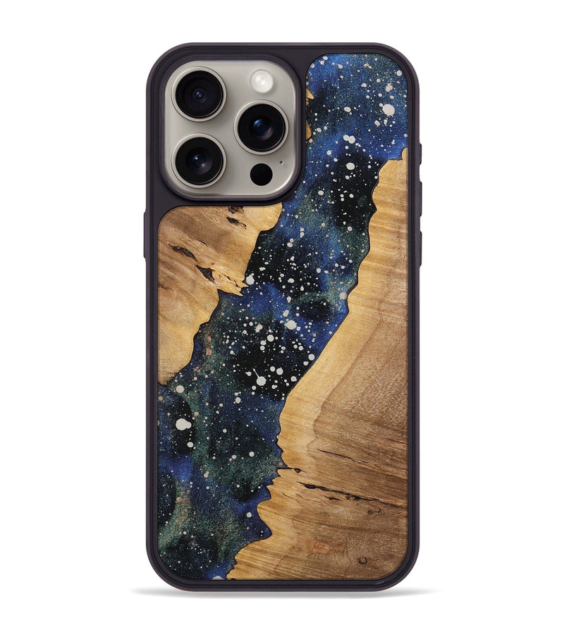 iPhone 15 Pro Max Wood+Resin Phone Case - Xander (Cosmos, 721879)