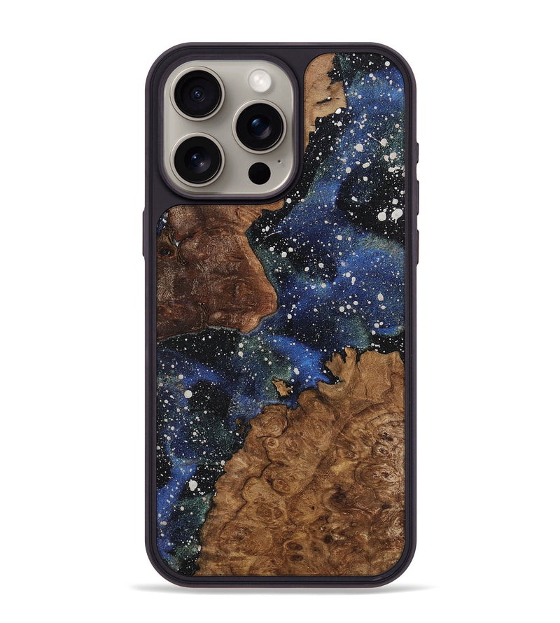 iPhone 15 Pro Max Wood+Resin Phone Case - Carmen (Cosmos, 721882)