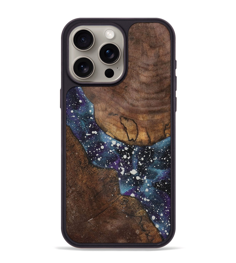 iPhone 15 Pro Max Wood+Resin Phone Case - Lincoln (Cosmos, 721883)