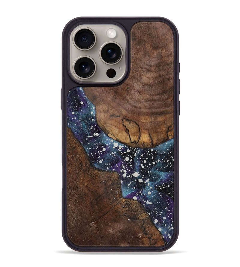 iPhone 16 Pro Max Wood+Resin Phone Case - Lincoln (Cosmos, 721883)