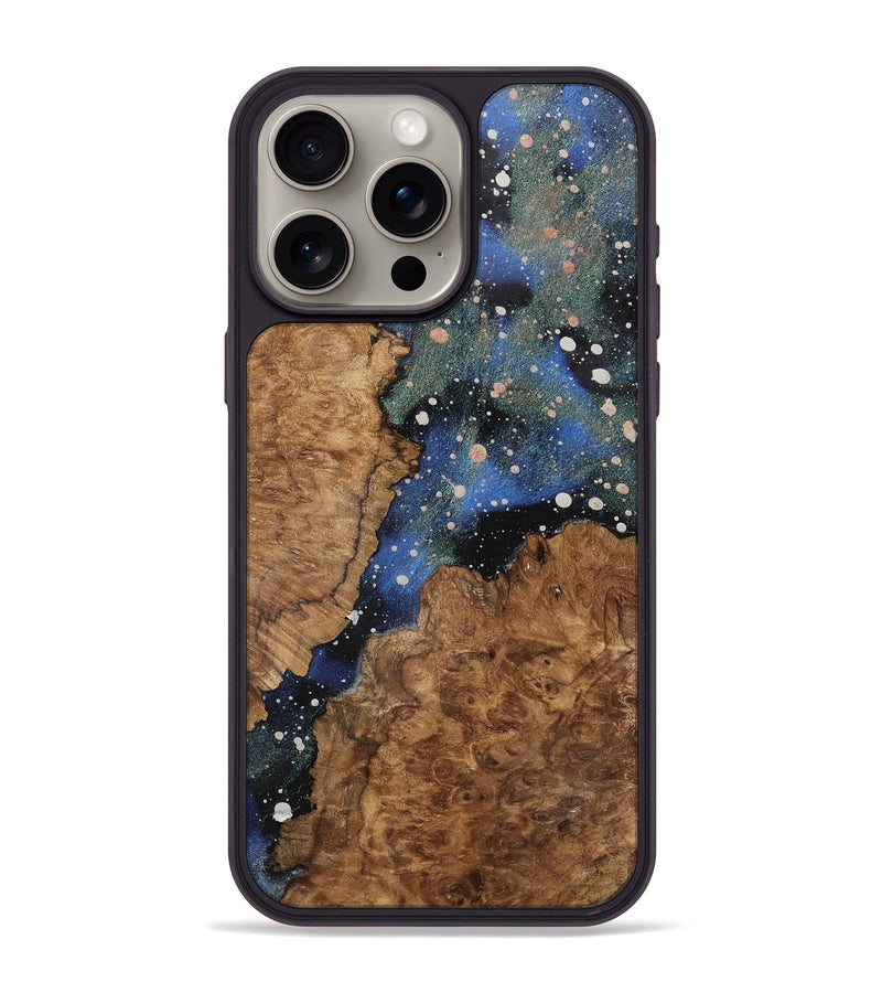 iPhone 15 Pro Max Wood+Resin Phone Case - Estrella (Cosmos, 721887)