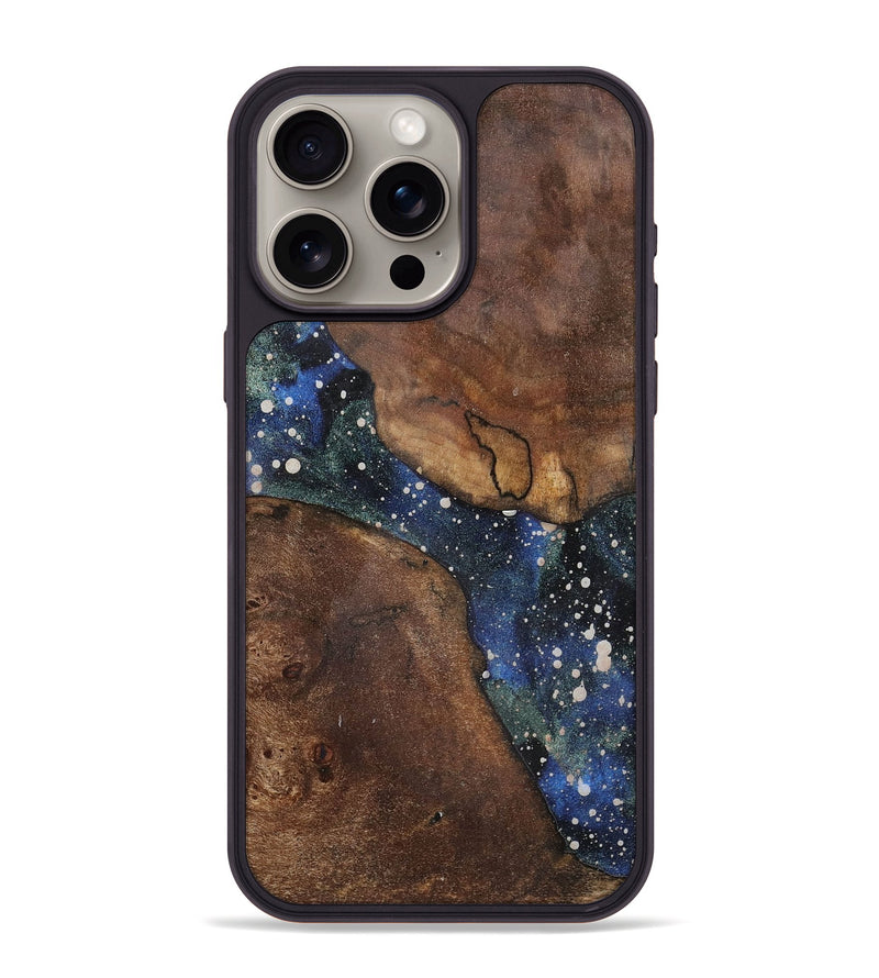 iPhone 15 Pro Max Wood+Resin Phone Case - Bethany (Cosmos, 721888)