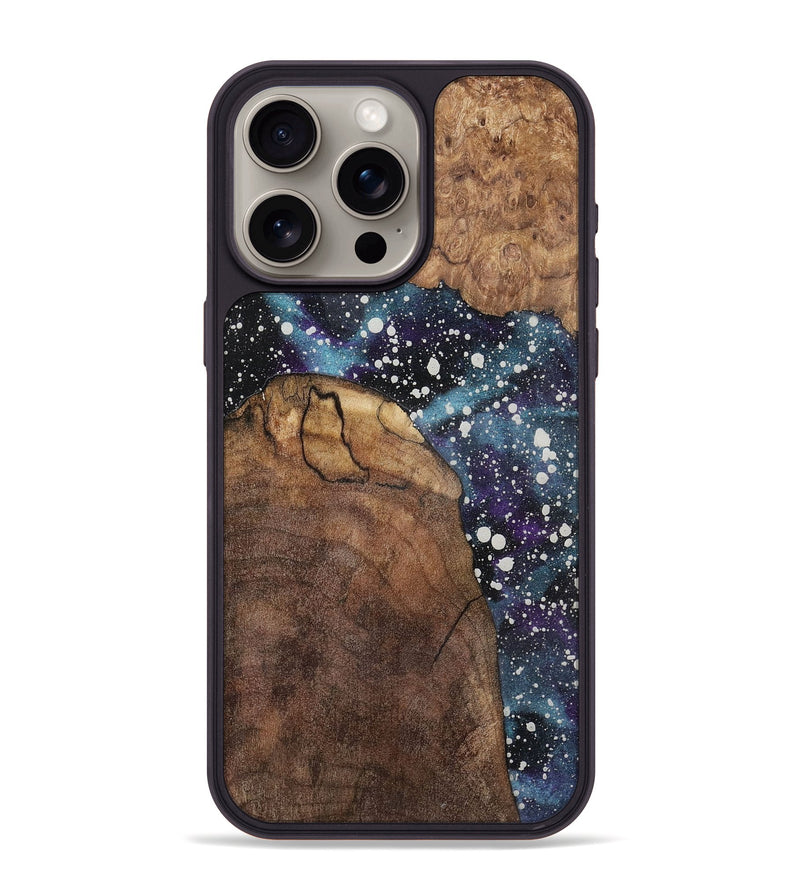 iPhone 15 Pro Max Wood+Resin Phone Case - Debby (Cosmos, 721891)