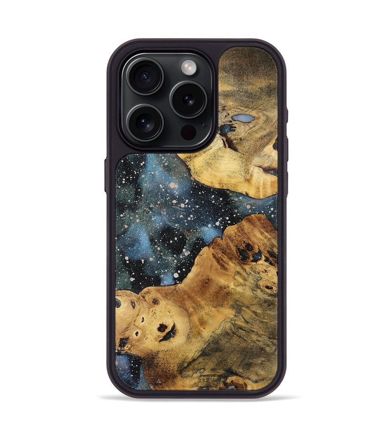 iPhone 15 Pro Wood+Resin Phone Case - Casey (Cosmos, 721901)