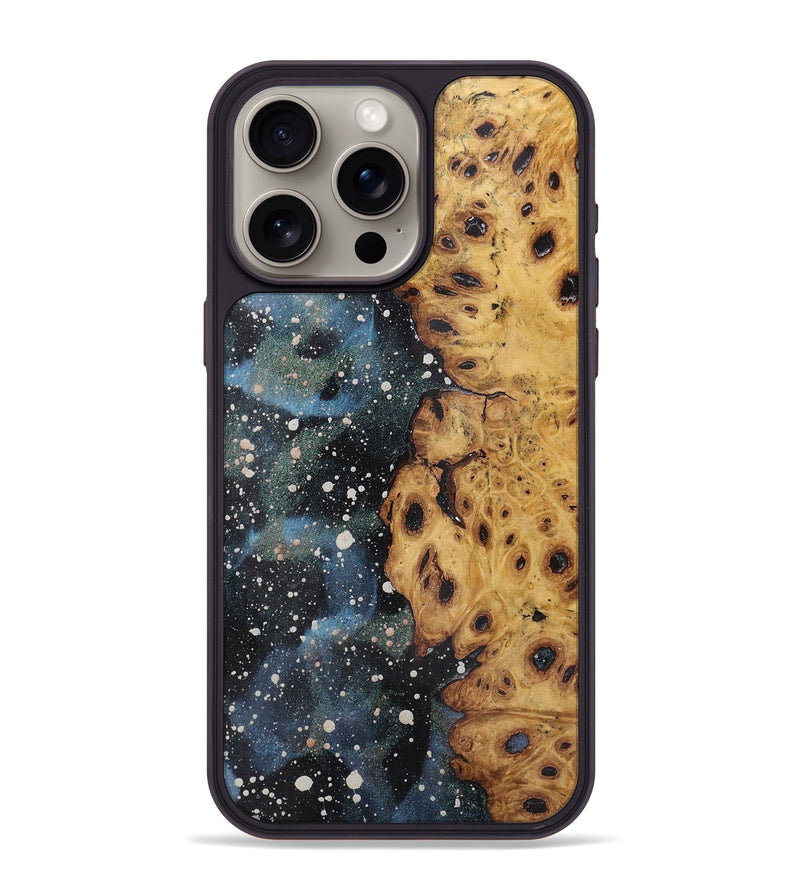 iPhone 15 Pro Max Wood+Resin Phone Case - Nehemiah (Cosmos, 721907)