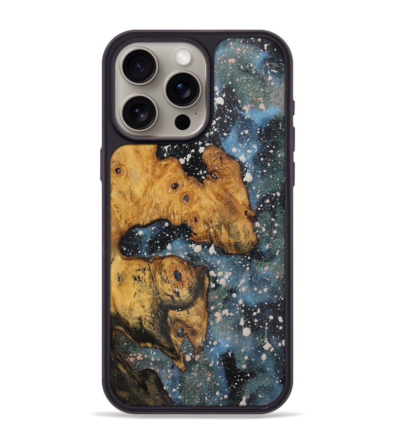 iPhone 15 Pro Max Wood+Resin Phone Case - Lane (Cosmos, 721908)