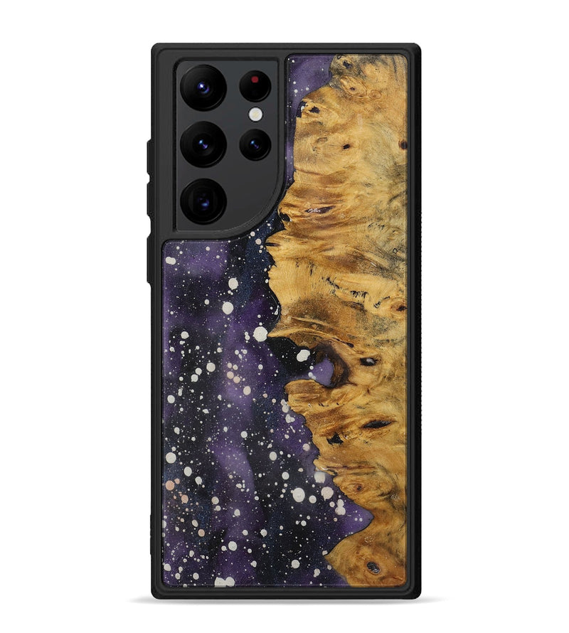 Galaxy S22 Ultra Wood+Resin Phone Case - Tameka (Cosmos, 721914)