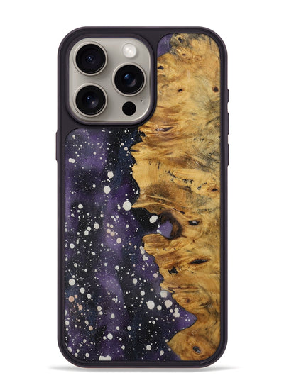 iPhone 15 Pro Max Wood+Resin Phone Case - Tameka (Cosmos, 721914)