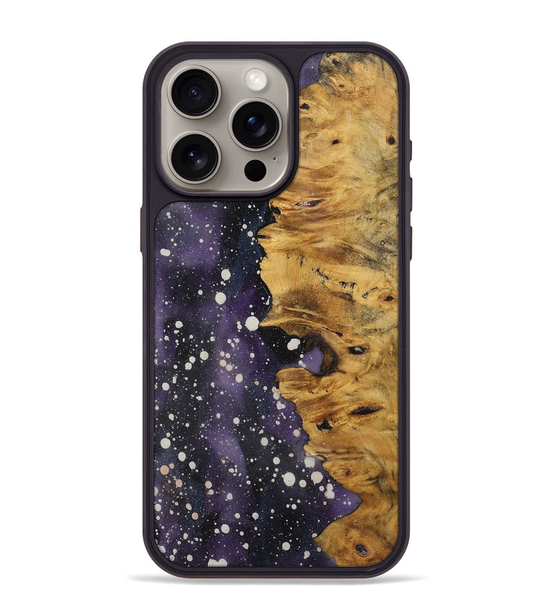 iPhone 15 Pro Max Wood+Resin Phone Case - Tameka (Cosmos, 721914)