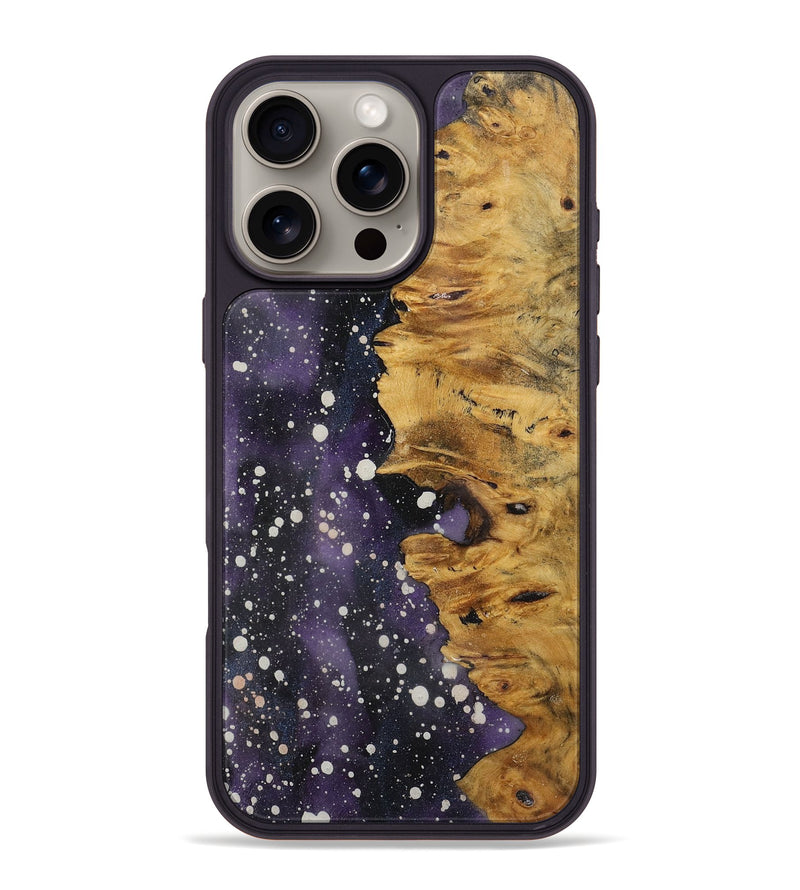 iPhone 16 Pro Max Wood+Resin Phone Case - Tameka (Cosmos, 721914)