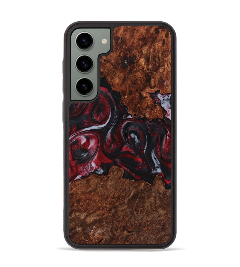 Galaxy S23 Plus Wood+Resin Phone Case - Dayanara (Red, 721920)