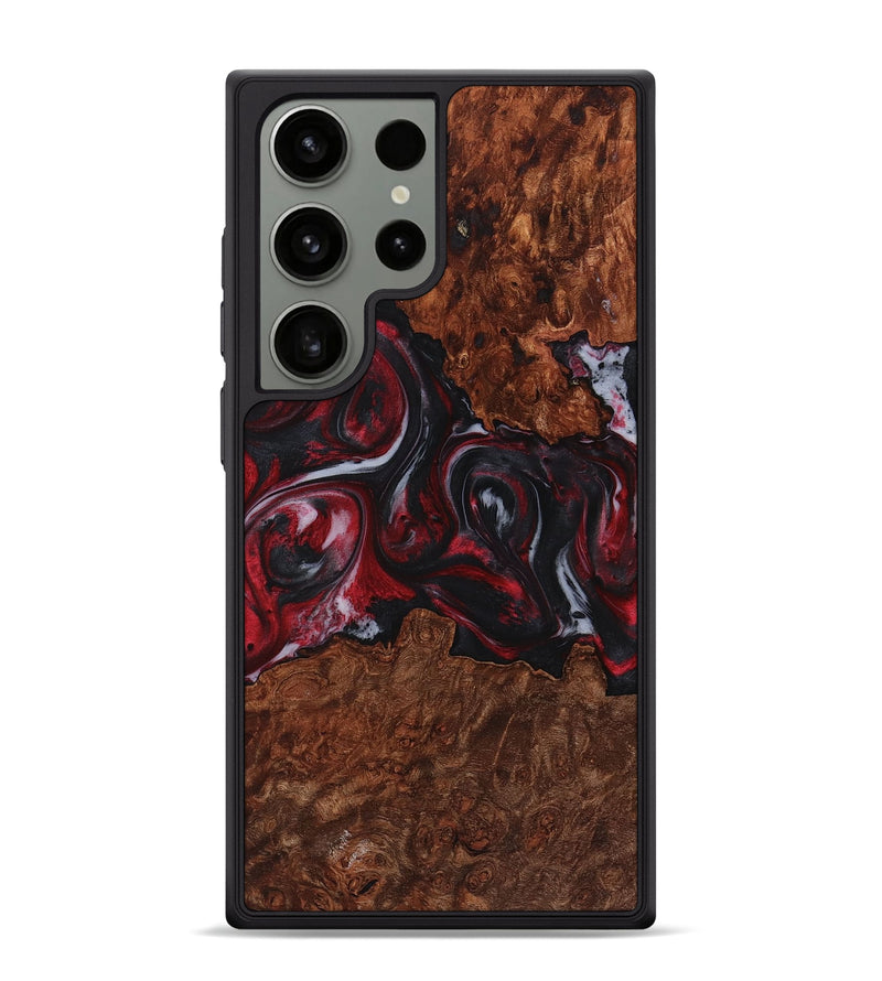 Galaxy S24 Ultra Wood+Resin Phone Case - Dayanara (Red, 721920)