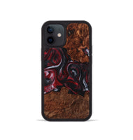 iPhone 12 mini Wood+Resin Phone Case - Dayanara (Red, 721920)