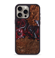 iPhone 15 Pro Max Wood+Resin Phone Case - Dayanara (Red, 721920)