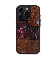 iPhone 15 Pro Wood+Resin Phone Case - Dayanara (Red, 721920)