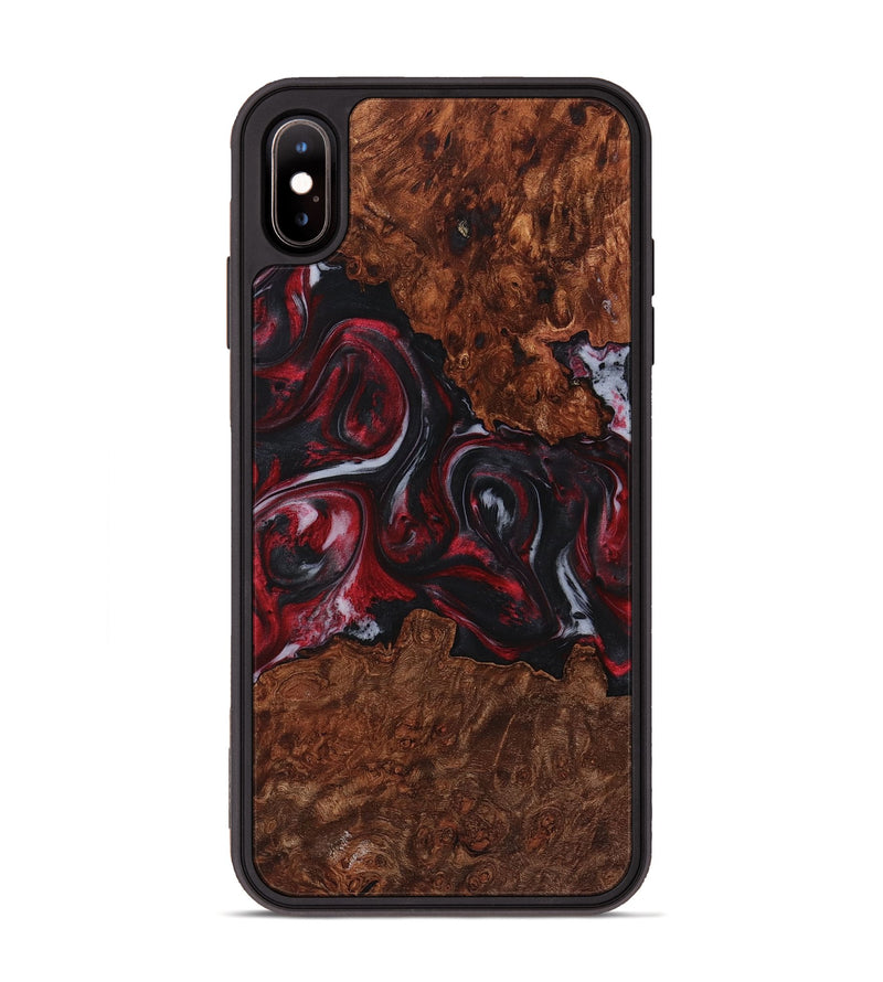 iPhone Xs Max Wood+Resin Phone Case - Dayanara (Red, 721920)