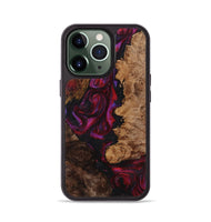 iPhone 13 Pro Wood+Resin Phone Case - Noah (Red, 721922)