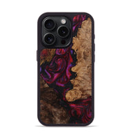 iPhone 15 Pro Wood+Resin Phone Case - Noah (Red, 721922)