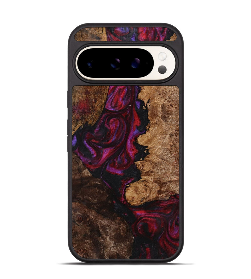 Pixel 9 Pro Wood+Resin Phone Case - Noah (Red, 721922)