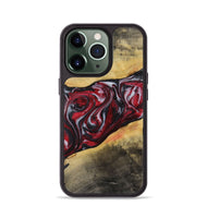 iPhone 13 Pro Wood+Resin Phone Case - Holly (Red, 721923)