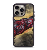 iPhone 15 Pro Max Wood+Resin Phone Case - Holly (Red, 721923)