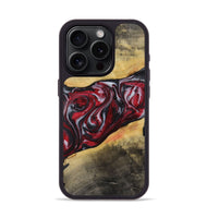 iPhone 15 Pro Wood+Resin Phone Case - Holly (Red, 721923)