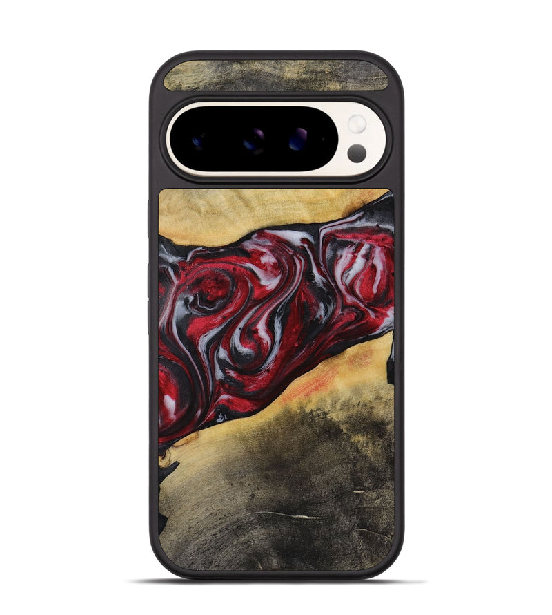 Pixel 9 Pro Wood+Resin Phone Case - Holly (Red, 721923)