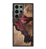 Galaxy S23 Ultra Wood+Resin Phone Case - Audra (Red, 721925)