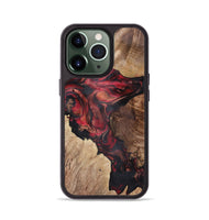 iPhone 13 Pro Wood+Resin Phone Case - Audra (Red, 721925)