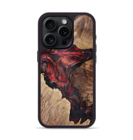 iPhone 15 Pro Wood+Resin Phone Case - Audra (Red, 721925)