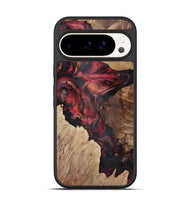 Pixel 9 Wood+Resin Phone Case - Audra (Red, 721925)