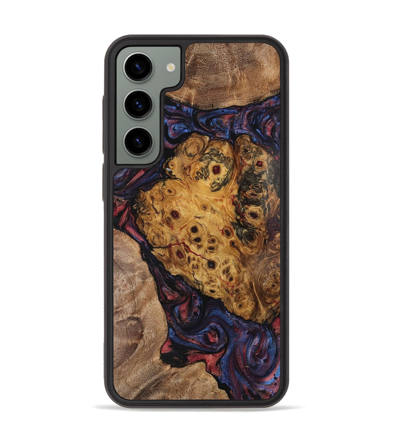 Galaxy S23 Plus Wood+Resin Phone Case - Tatum (Red, 721927)