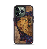 iPhone 13 Pro Wood+Resin Phone Case - Tatum (Red, 721927)