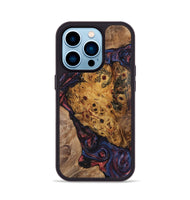 iPhone 14 Pro Wood+Resin Phone Case - Tatum (Red, 721927)