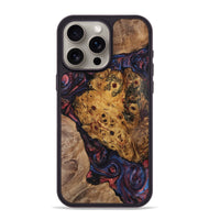 iPhone 15 Pro Max Wood+Resin Phone Case - Tatum (Red, 721927)