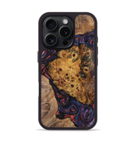 iPhone 16 Pro Wood+Resin Phone Case - Tatum (Red, 721927)