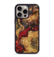 iPhone 15 Pro Max Wood+Resin Phone Case - Drake (Red, 721928)