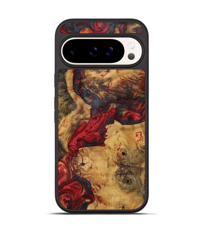 Pixel 9 Wood+Resin Phone Case - Drake (Red, 721928)